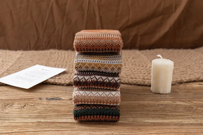 "Onda di Seta" – Ethnic Striped Knee Socks By Enzo Bellari®