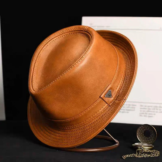 "Oro di Mare" – Genuine Leather Top Hat By Enzo Bellari®