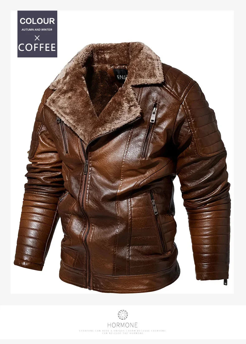 "Collare Regale" – Fur Leather Jacket By Enzo Bellari®