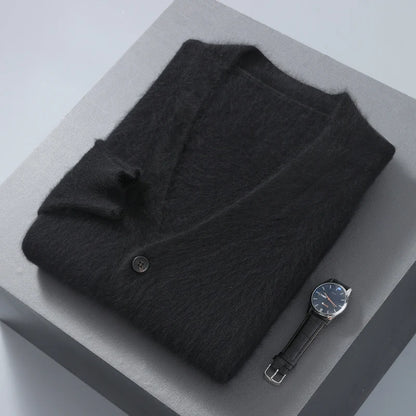 "Sole di Capri" – V-neck Cashmere Cardigan By Enzo Bellari®