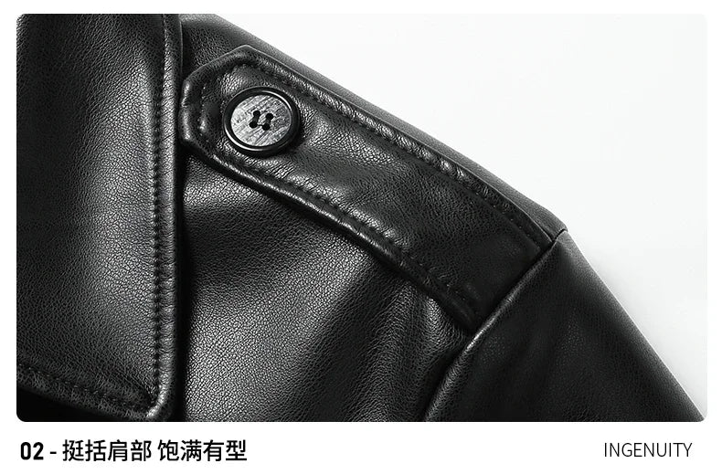 "Vento Slim" – PU Leather Jacket By Enzo Bellari®