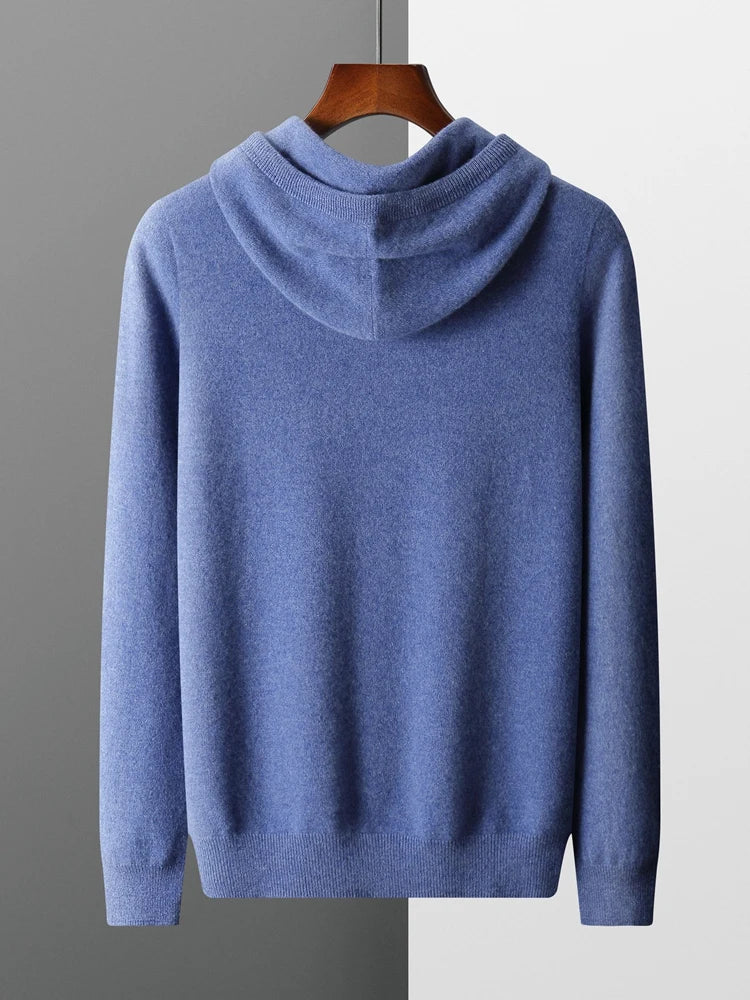 "Fior di Vento" – Cashmere Merino Wool Hoodie By Enzo Bellari®