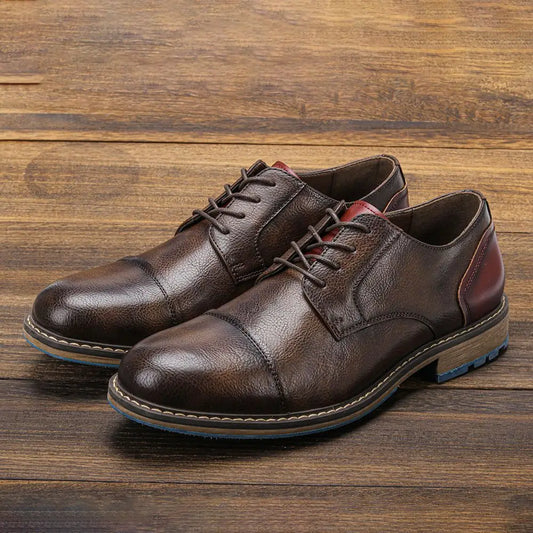 "Epoca Dorata" – Brogue Leather Oxfords By Enzo Bellari®