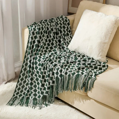 "Cielo Stellato" – Nordic Knit Sofa Blanket By Enzo Bellari®