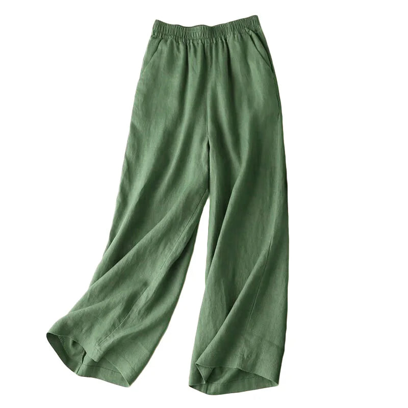 "Passo Largo" – Cotton Wide Leg Pants By Enzo Bellari®