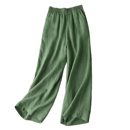 "Passo Largo" – Cotton Wide Leg Pants By Enzo Bellari®