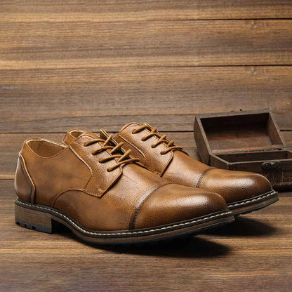 "Epoca Dorata" – Brogue Leather Oxfords By Enzo Bellari®