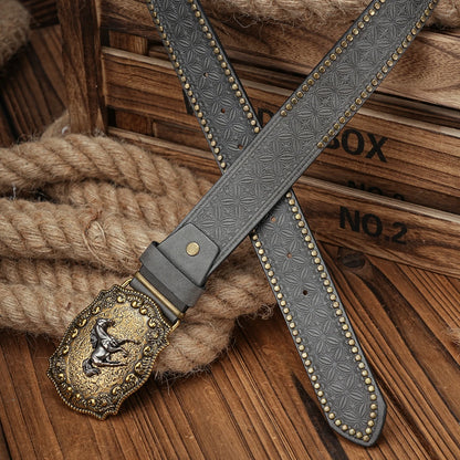"Aria Serenata" – Western Cowboy PU Leather Belt By Enzo Bellari®