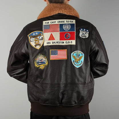 "Il Aviatore" – Air Force Leather Jacket By Enzo Bellari®