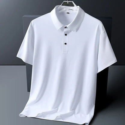 "Gelo Liscio" – Ice Silk Polo Shirt By Enzo Bellari®