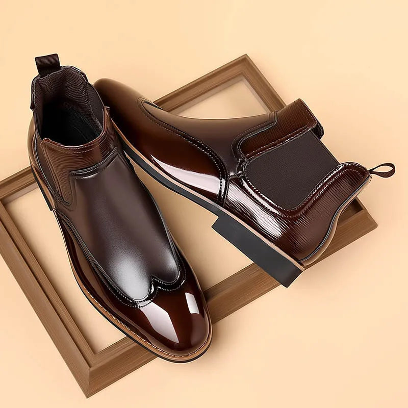 "Classe Eterna" – Chelsea Leather Boots By Enzo Bellari®