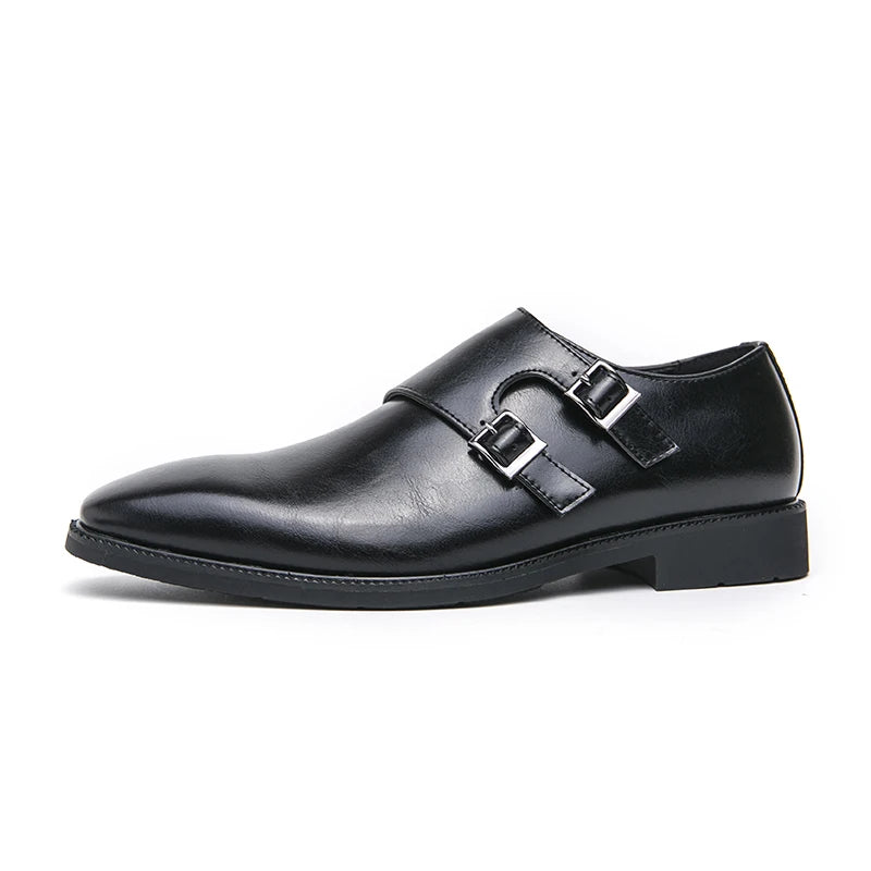 "Fior di Vento" – Classic Monk Leather ShoesBy Enzo Bellari®