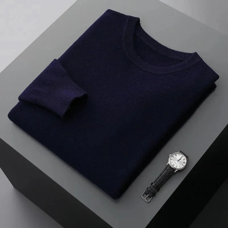 "Aria Serenata" – Wool Crew Neck Sweater By Enzo Bellari®