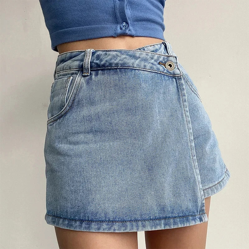 "Linea Alta" – Slimming Denim Skirt By Enzo Bellari®