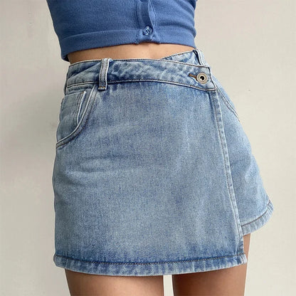 "Linea Alta" – Slimming Denim Skirt By Enzo Bellari®