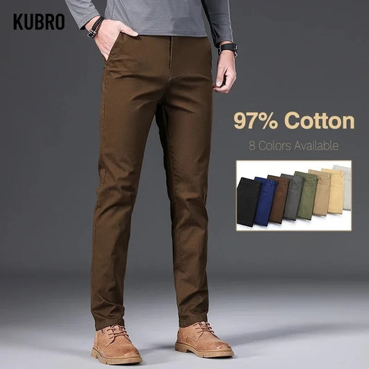 "Slim Naturale" – Cotton Slim Fit Pants By Enzo Bellari®