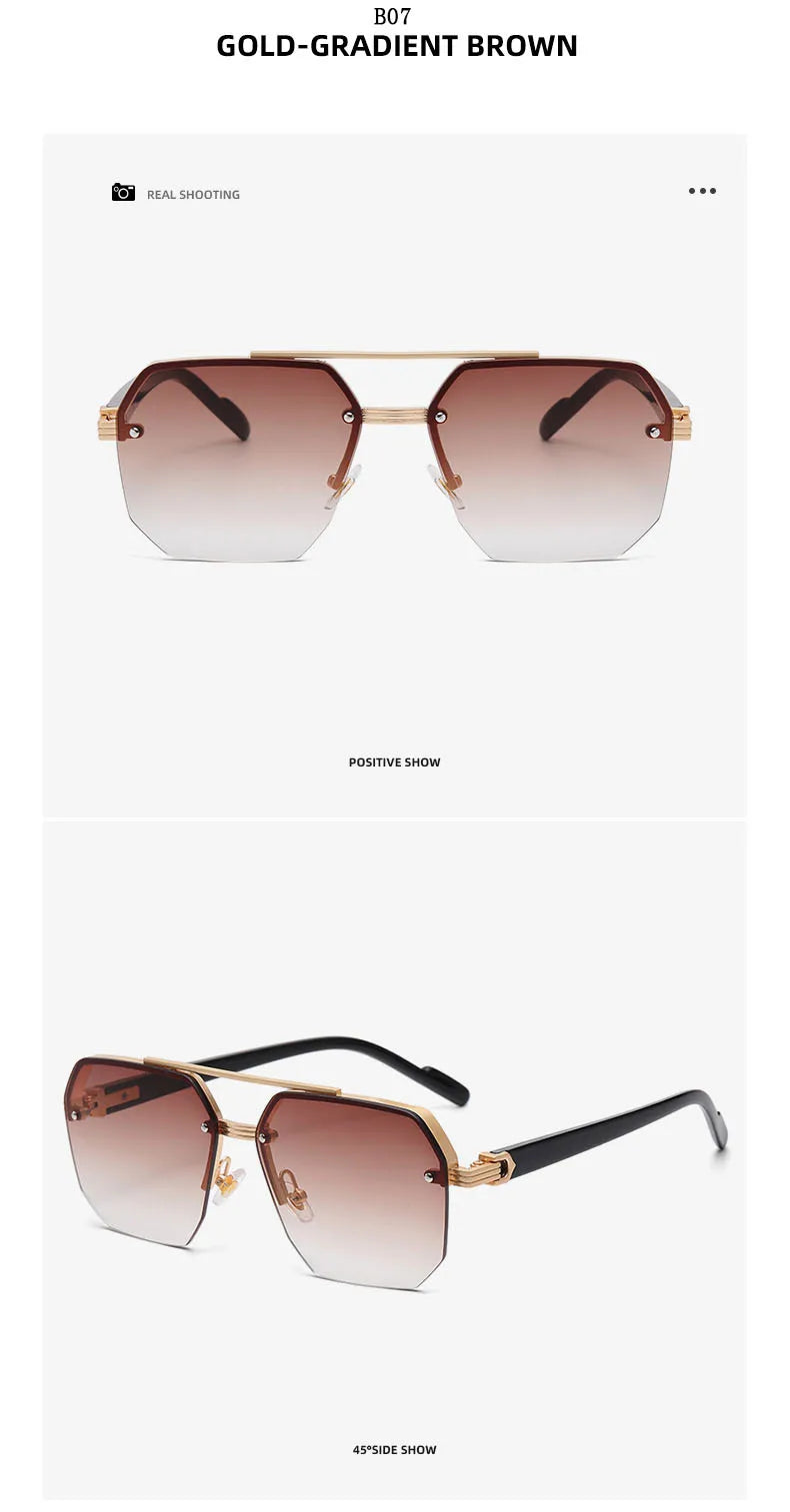 "Vista Leggera" – Semi-Rimless Sunglasses By Enzo Bellari®