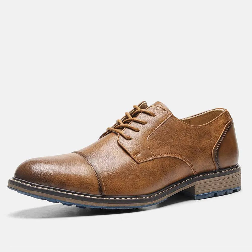 "Epoca Dorata" – Brogue Leather Oxfords By Enzo Bellari®