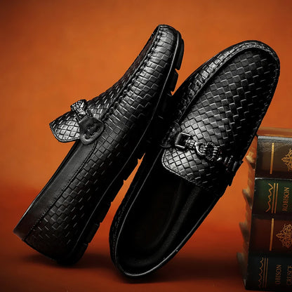 "Sole di Capri" – Genuine Leather Moccasin Loafers By Enzo Bellari®