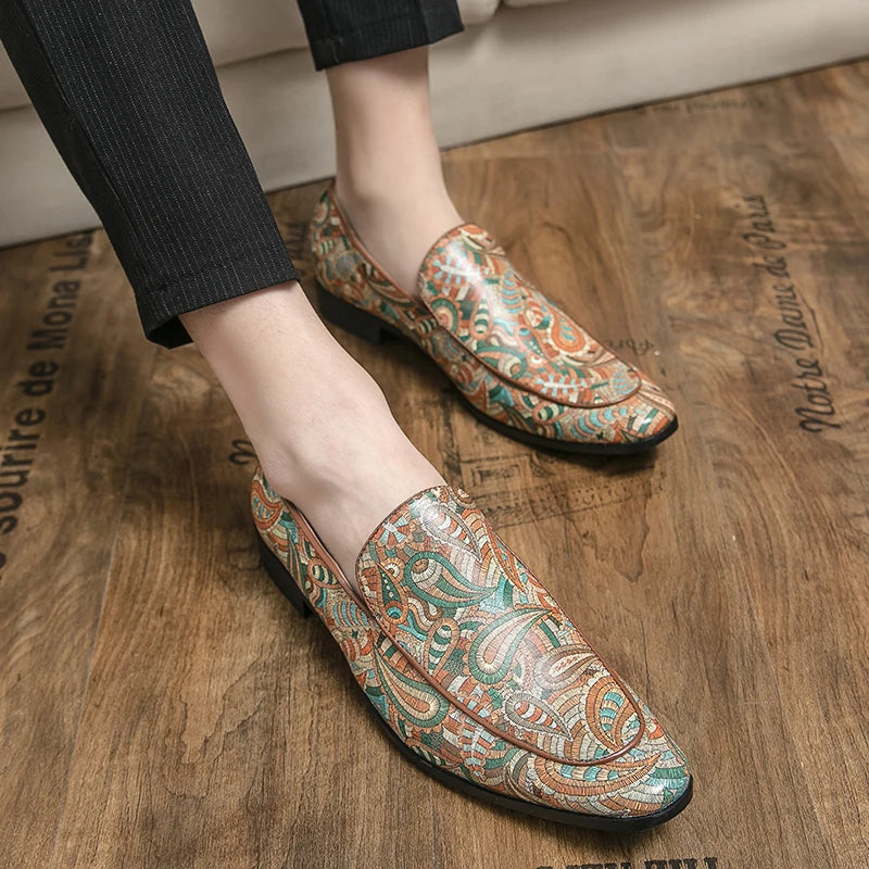 "Stampa Nobile" – Printed Leather Loafers By Enzo Bellari®