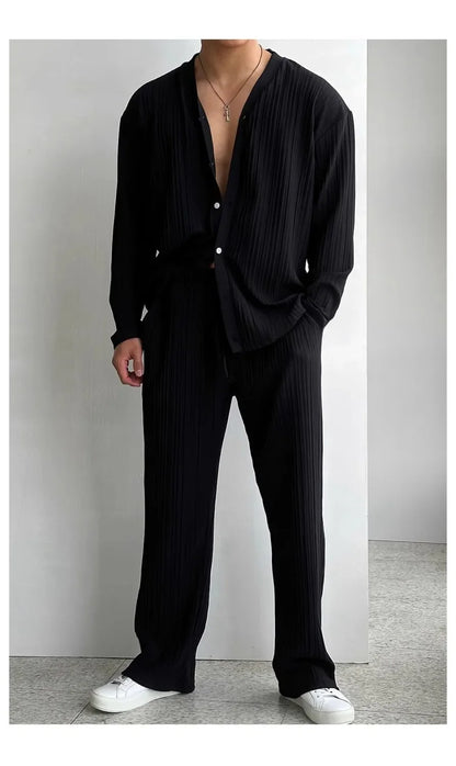 "Linea Pulita" – Deep V Sweater Set By Enzo Bellari®