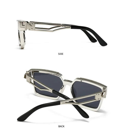 "Sole Dorato" – Square Gold Sunglasses By Enzo Bellari®