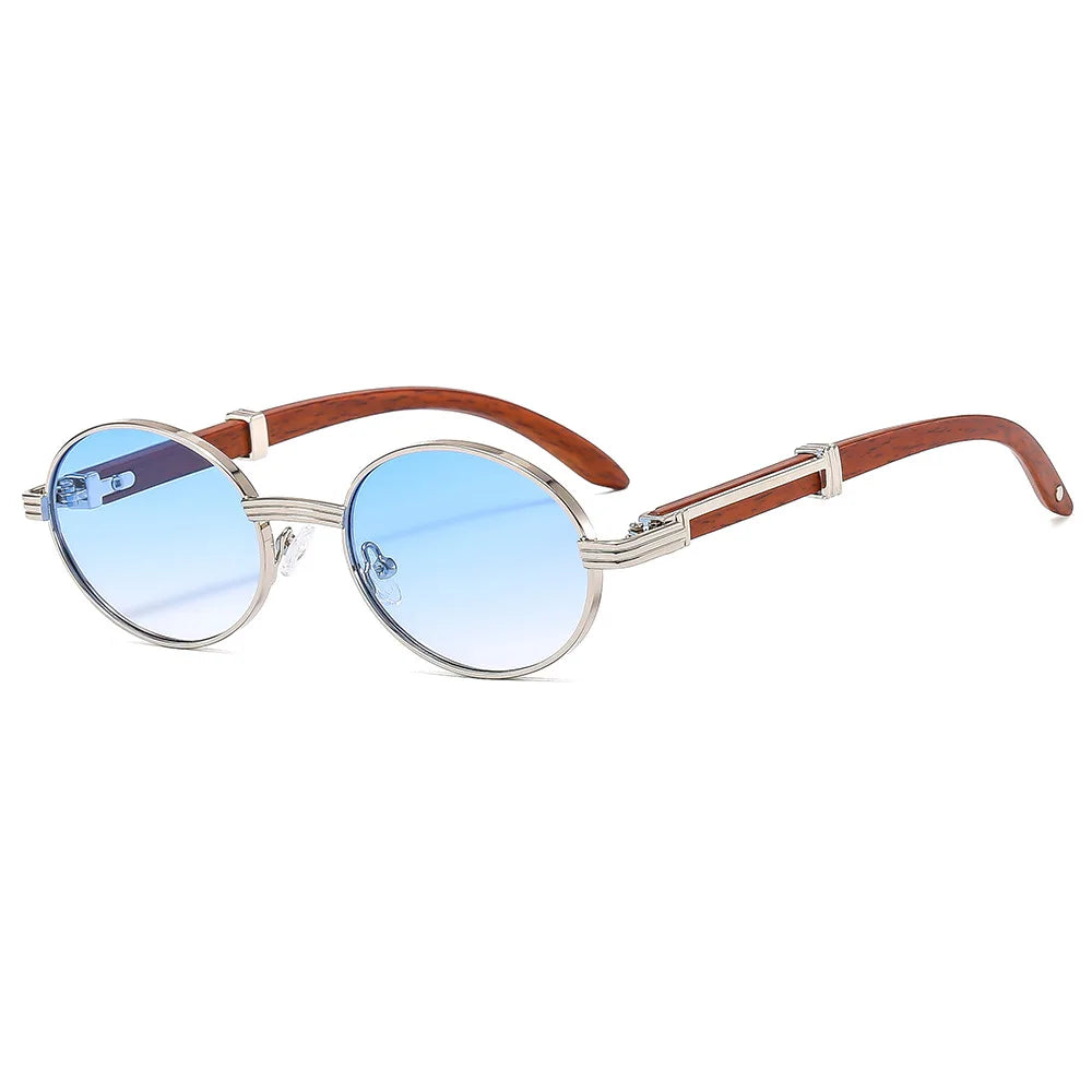 "Grano Antico" – Oval Wood Sunglasses By Enzo Bellari®