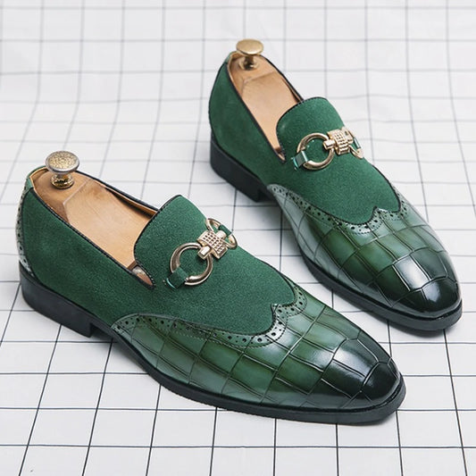 "Passo Verde" – Green Leather Loafers By Enzo Bellari®