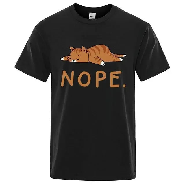 "Gatto Ribelle" – NOPE Cat T-shirt By Enzo Bellari®