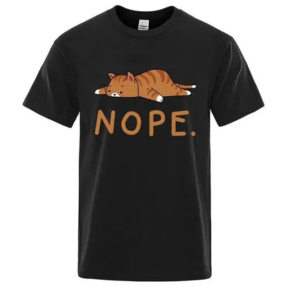 "Gatto Ribelle" – NOPE Cat T-shirt By Enzo Bellari®