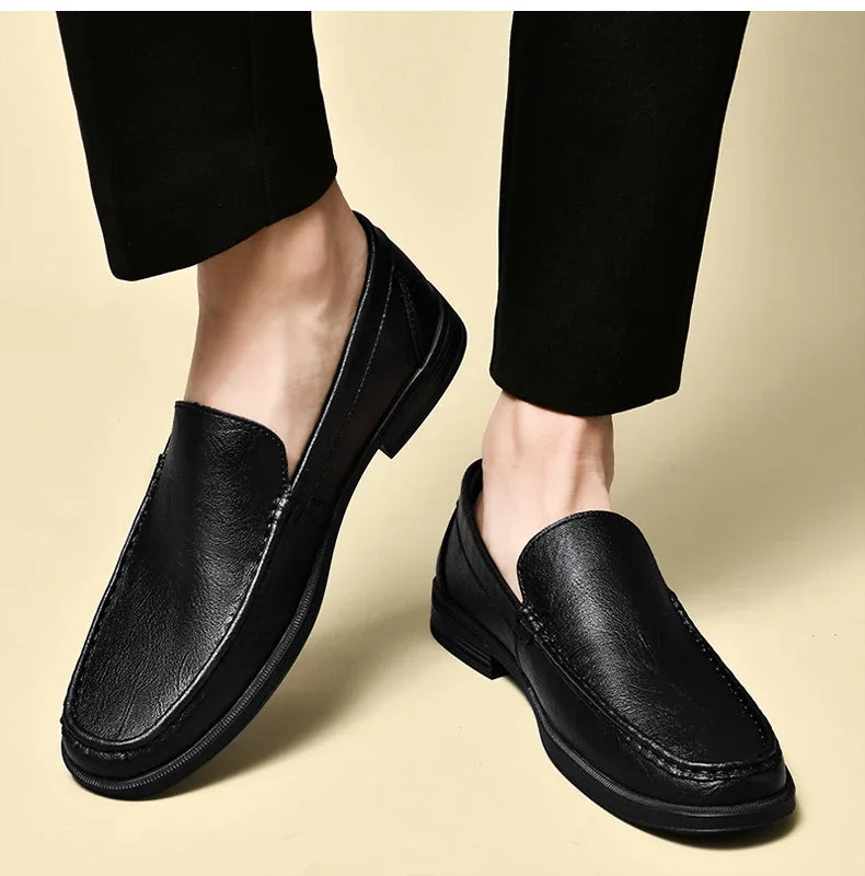 "Scivolo Vero" – Leather Slip-on Loafers By Enzo Bellari®
