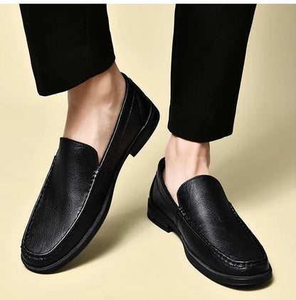 "Scivolo Vero" – Leather Slip-on Loafers By Enzo Bellari®
