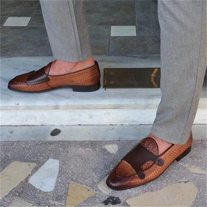 "Intreccio Morbido" – PU Loafers Patterned By Enzo Bellari®