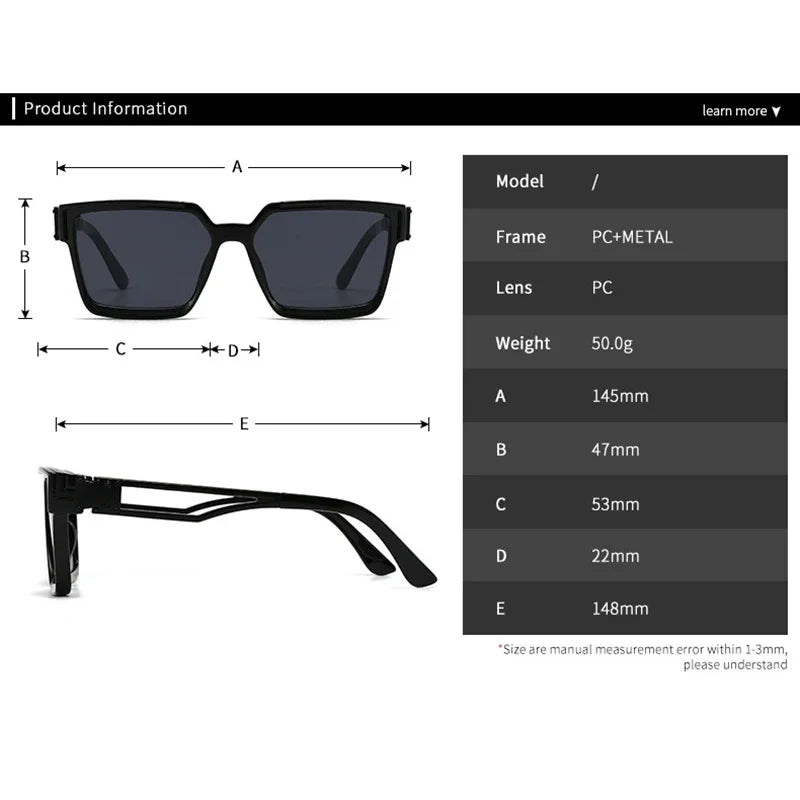 "Sole Dorato" – Square Gold Sunglasses By Enzo Bellari®