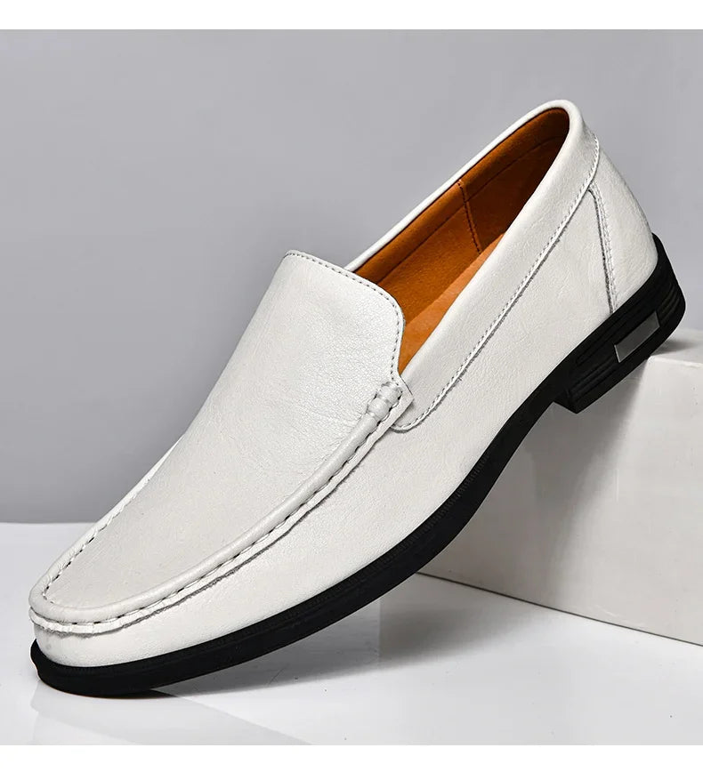 "Scivolo Vero" – Leather Slip-on Loafers By Enzo Bellari®