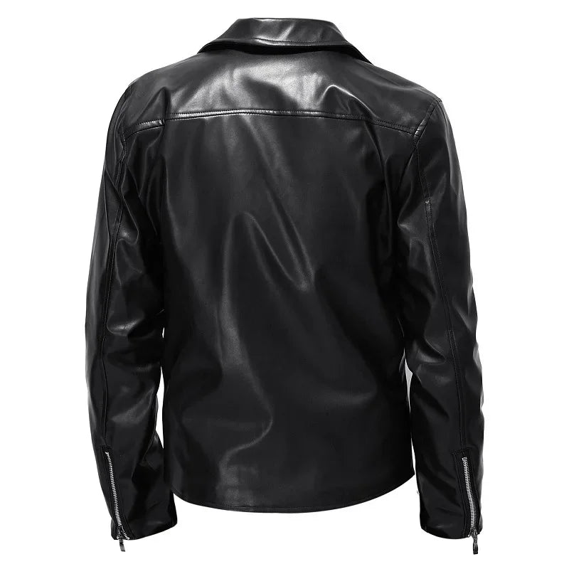 "Oro di Mare" – Casual Leather Motorcycle Jacket  By Enzo Bellari®