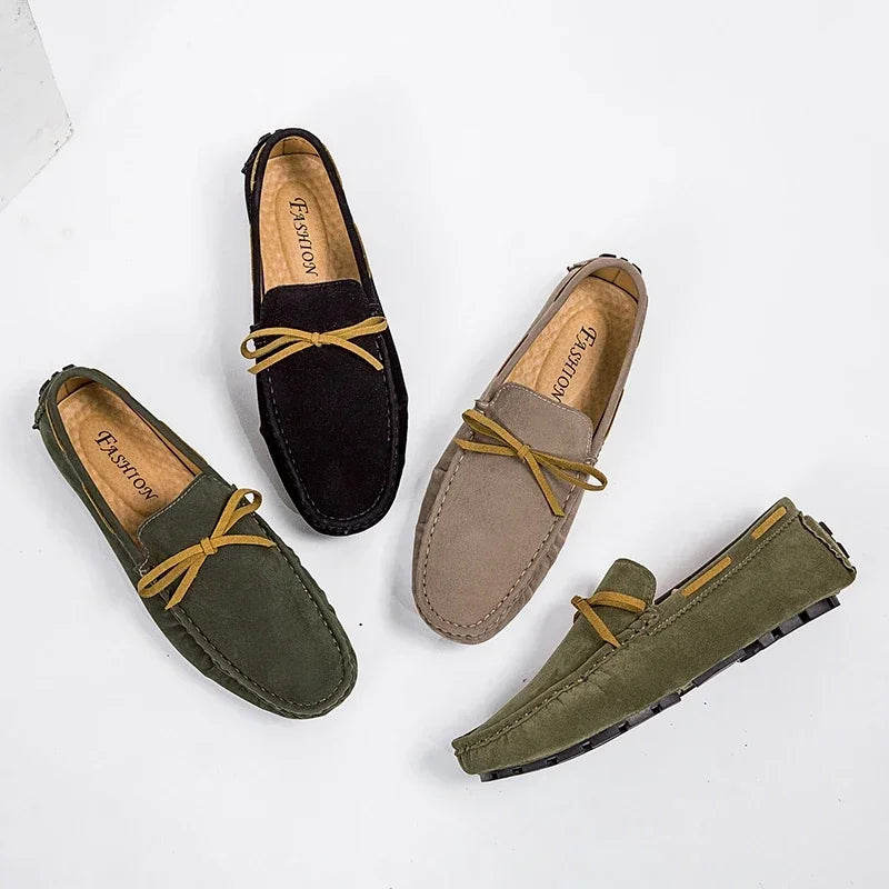 "Passo Morbido" – Suede Penny Loafers By Enzo Bellari®