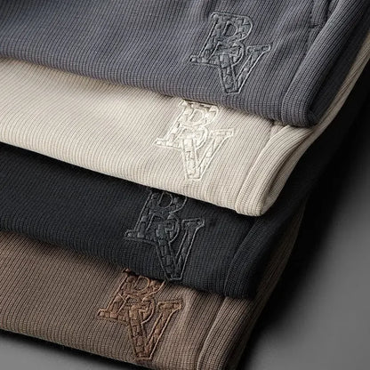 "Fior di Vento" – Embroidered Casual Pants By Enzo Bellari®