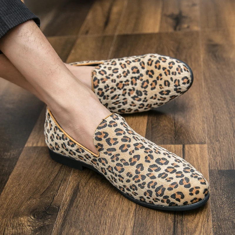 "Sole di Capri" – Leopard Print Loafers By Enzo Bellari®