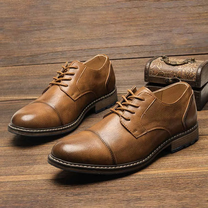 "Epoca Dorata" – Brogue Leather Oxfords By Enzo Bellari®