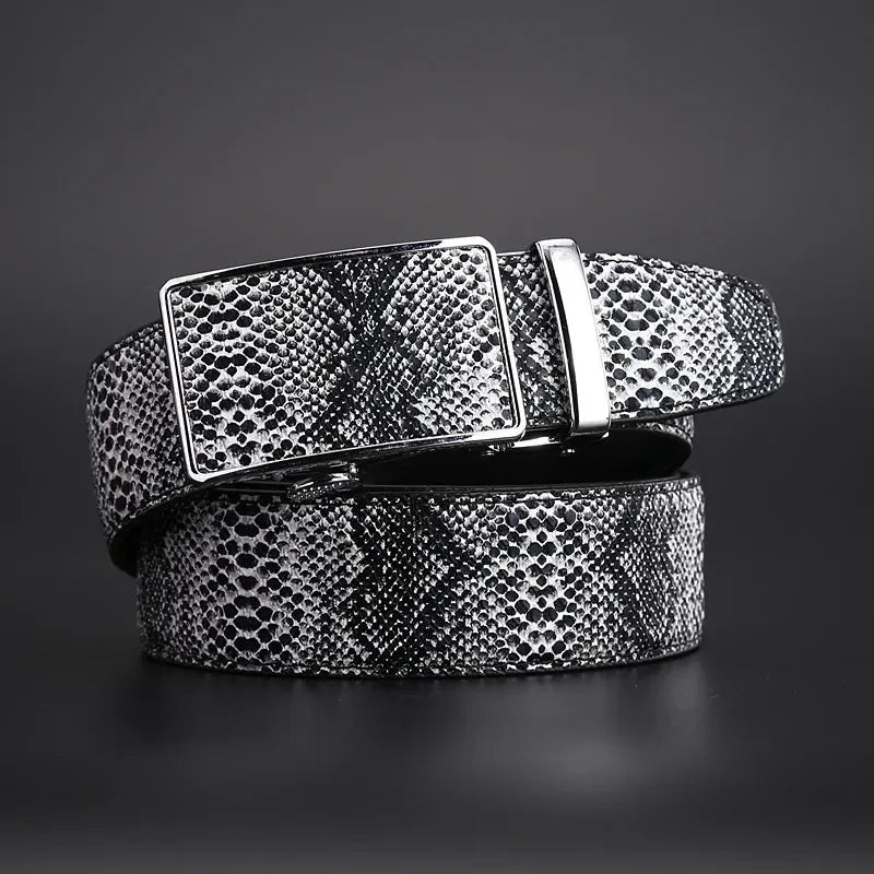 "Luce di Mare" – Snake Leather Automatic Belt By Enzo Bellari®