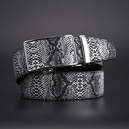 "Luce di Mare" – Snake Leather Automatic Belt By Enzo Bellari®