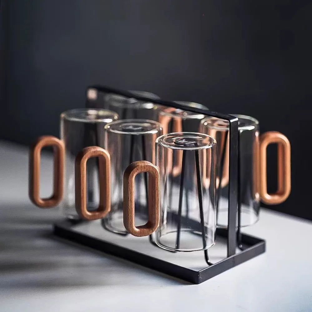 "Luce di Mare" – Glass Wood Tea Cup By Enzo Bellari®