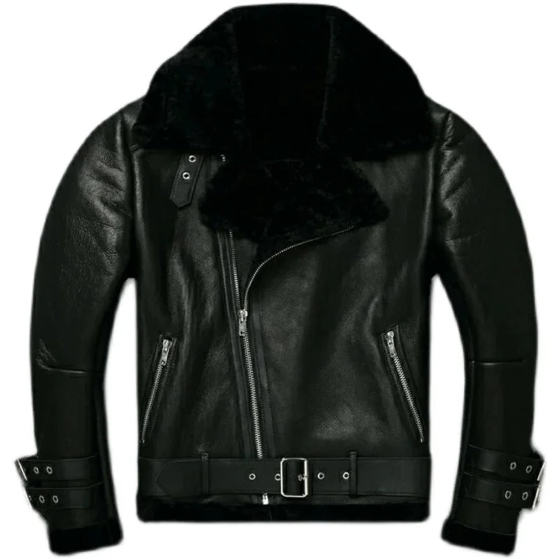 "Il Biker" – Shearling Leather Jacket By Enzo Bellari®