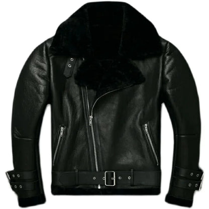 "Il Biker" – Shearling Leather Jacket By Enzo Bellari®