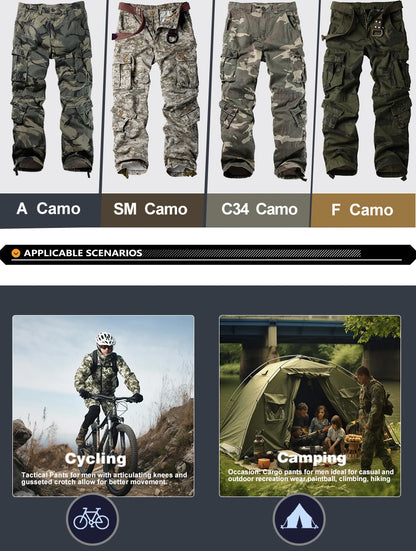 "Ombra Tattica" – Camo Cargo Pants By Enzo Bellari®