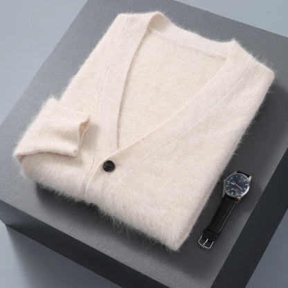 "Sole di Capri" – V-neck Cashmere Cardigan By Enzo Bellari®