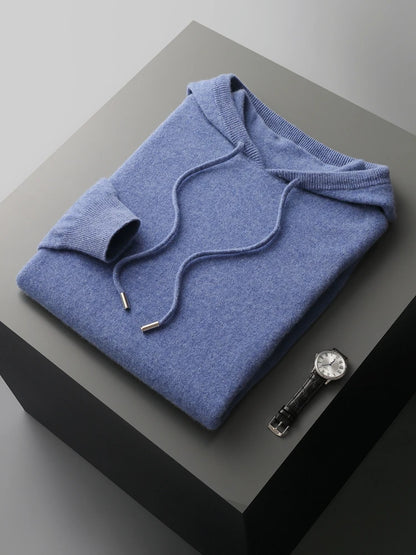 "Fior di Vento" – Cashmere Merino Wool Hoodie By Enzo Bellari®