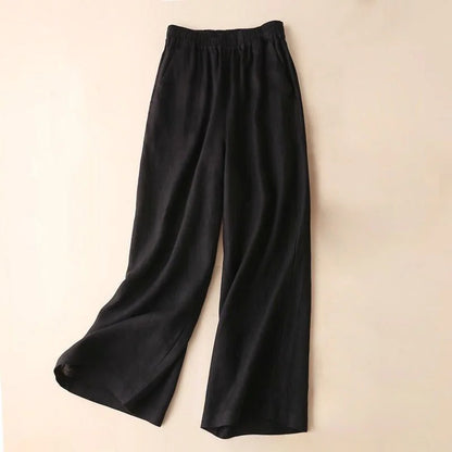 "Passo Largo" – Cotton Wide Leg Pants By Enzo Bellari®