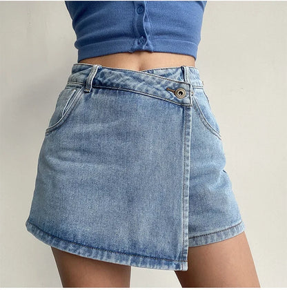 "Linea Alta" – Slimming Denim Skirt By Enzo Bellari®